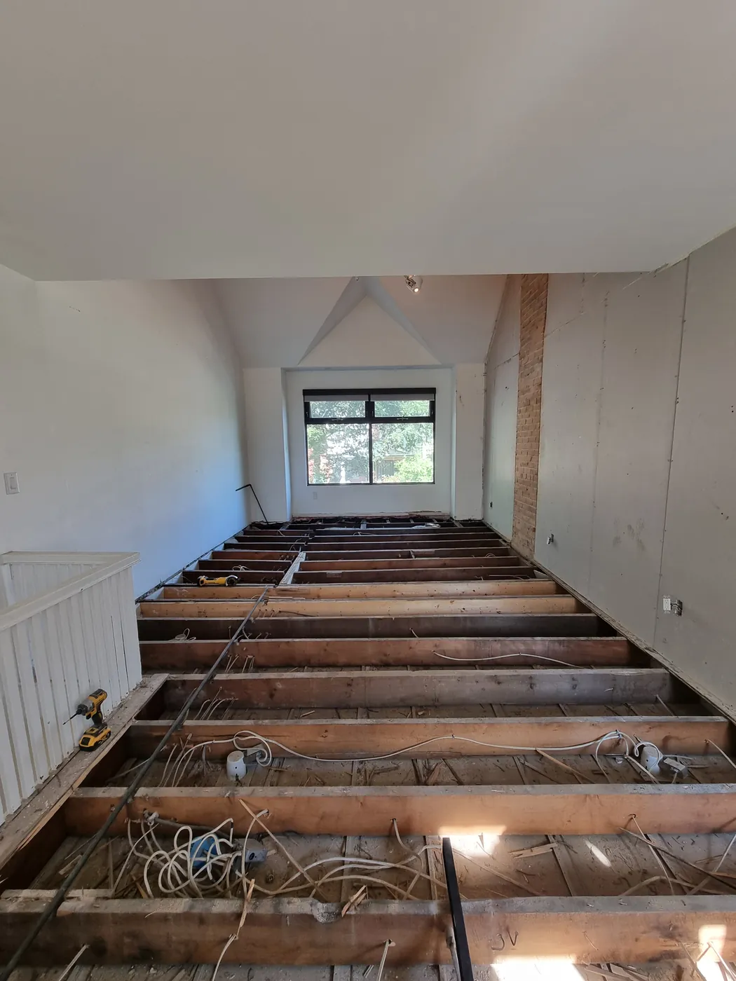 A whole-home renovation with the floor structure rebuilt